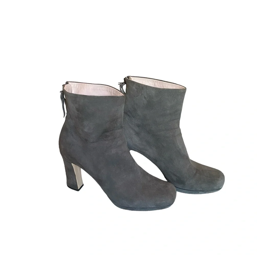 Miu Miu Suede Leather Ankle Boots